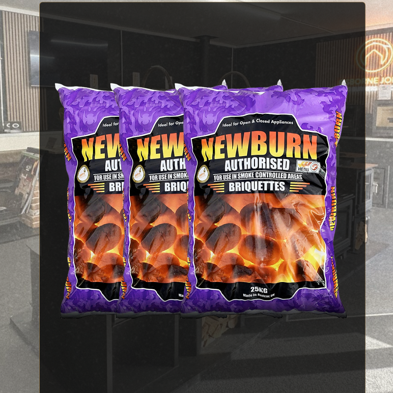 Newburn Smokeless coal briquettes 500kg 1/2 ton | Hetas approved fuel