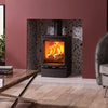 Stovax Vogue Midi wood/multifuel eco stove with cast iron top plate