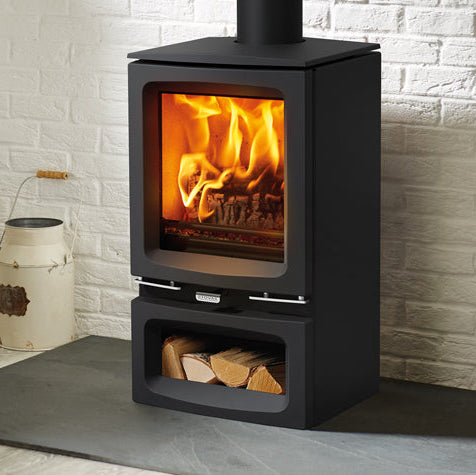 Stovax Vogue Small Woodburning Eco Stove with Cast Iron Top Plate